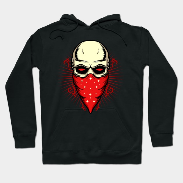 gangsta skull Hoodie by Luckyart11